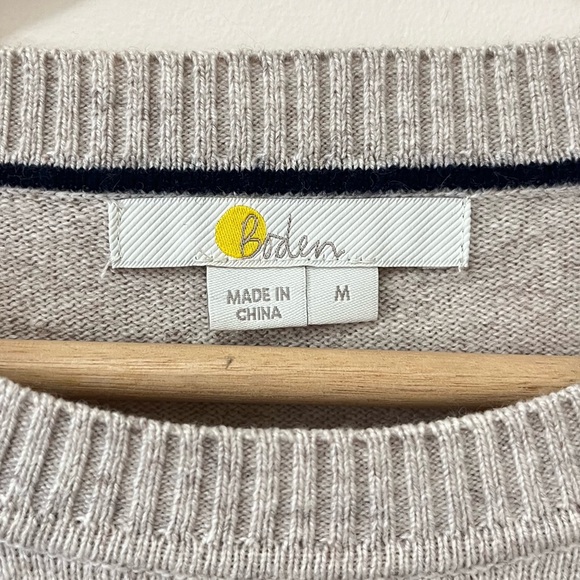 Boden Estella The Bee’s Knees Crew Neck Wool Cashmere Sequin Sweater Medium - Picture 5 of 7